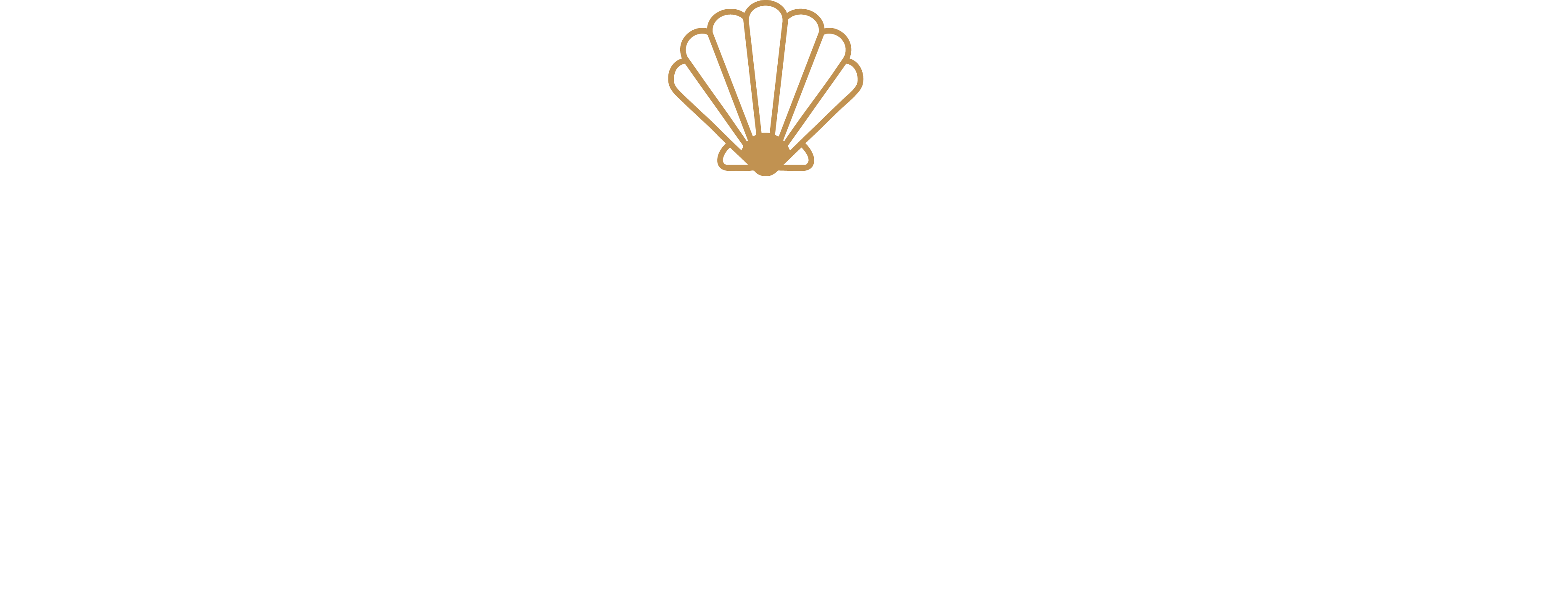 Beach Weddings Logo with Icon White